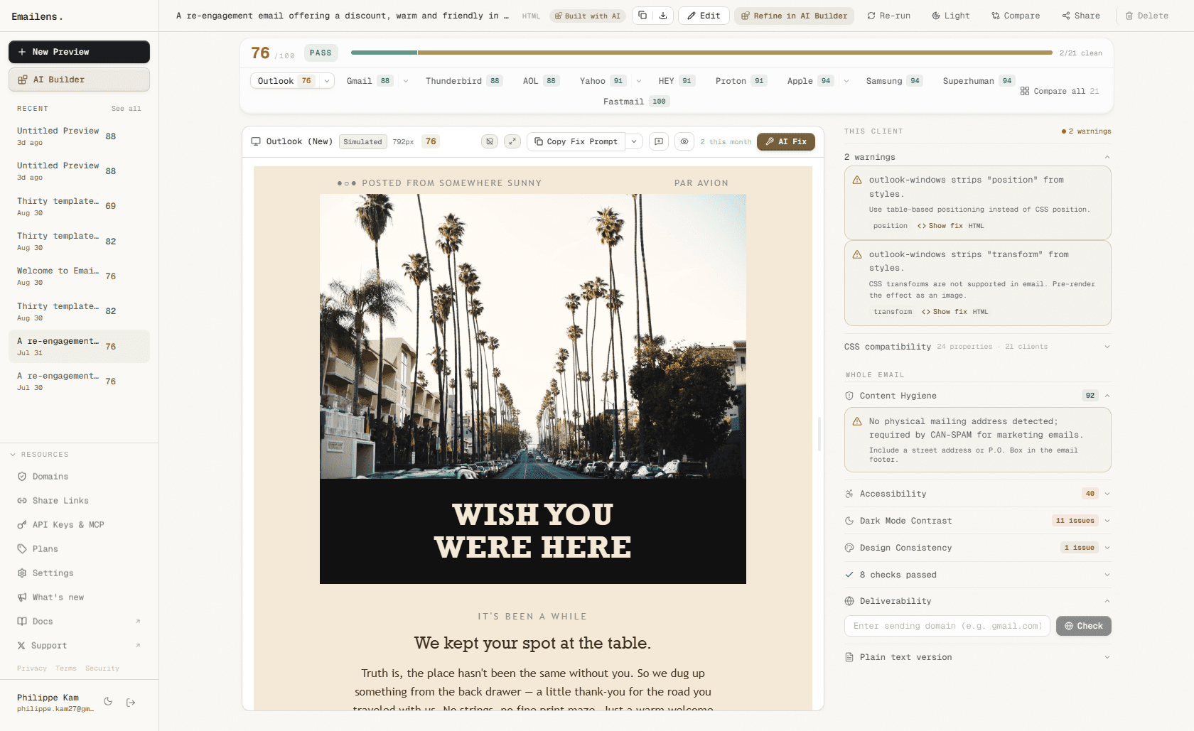 Email Sandbox Inbox & Inspection